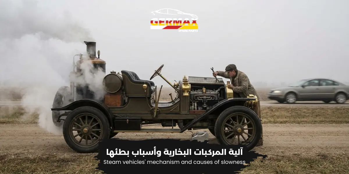 You are currently viewing السبب في ان سرعه العربه ذات المحرك البخاري قليله